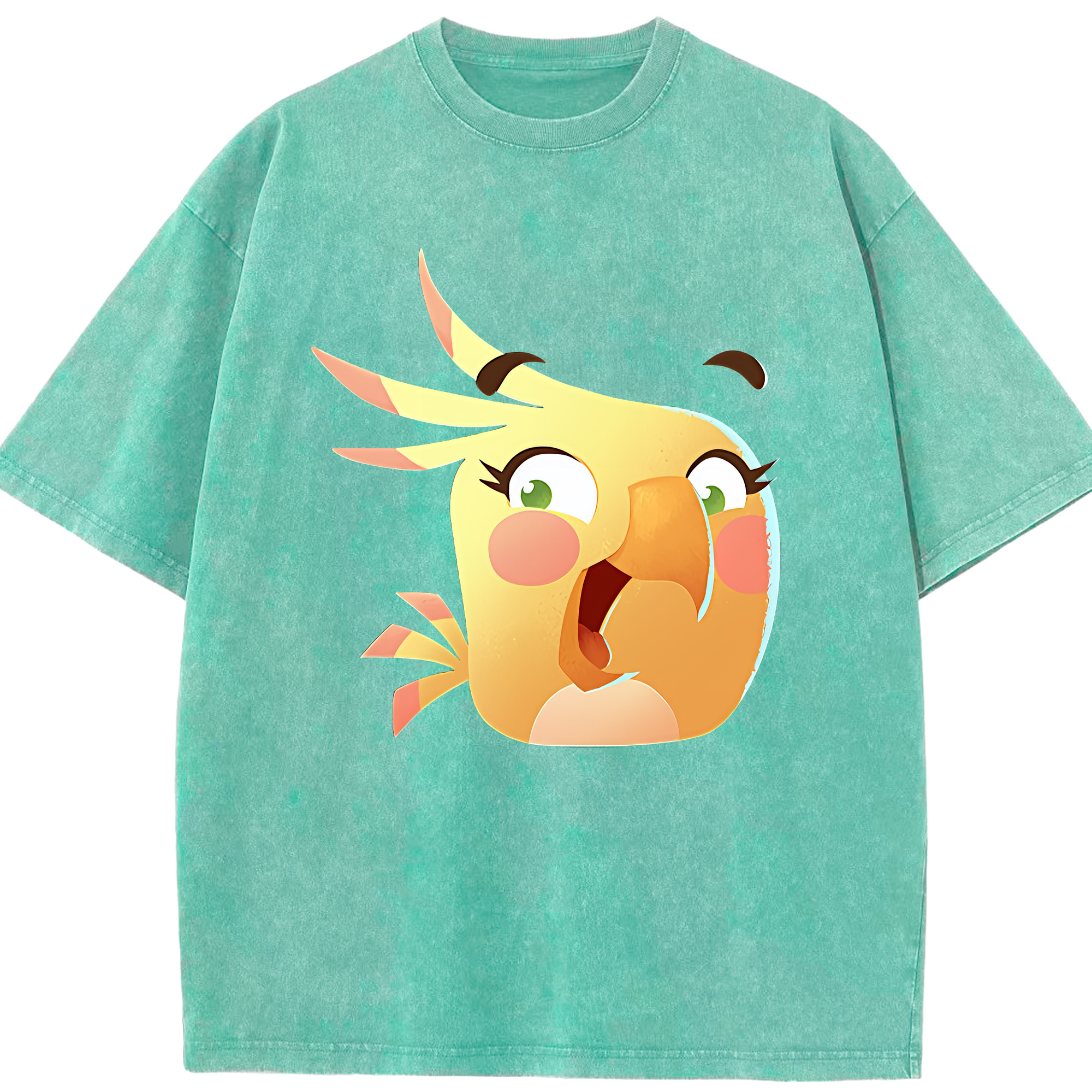 （画像用） Angry Birds アングリーバード 綿100% ヴィンテージ風 半袖Tシャツ（フロントプリント）
